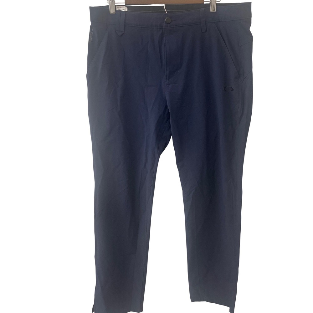 Oakley Mens Navy Blue‎ Regular Fit Performance Pants Moisture Wicking 36W x 34L